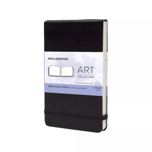 undefined, Moleskine classic, Pocket Size, Watercolour Notebook, Moleskine Aquarell-Skizzenbuch, A6, blanko, schwarz, 705601