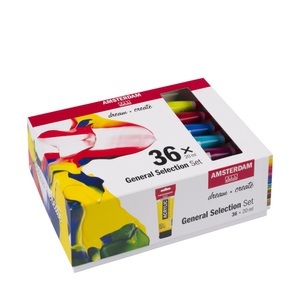 Amsterdam, AMD Set 36x20ml General, Talens Amsterdam Starter Set, 17820436, (assortiert, 36 x 20ml)