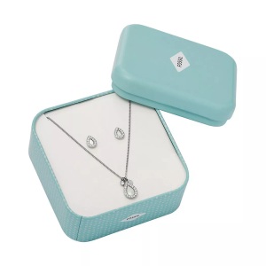 Fossil, Schmuckset Damen Silber ONE SIZE, Fossil JF03765040 Halskette Set