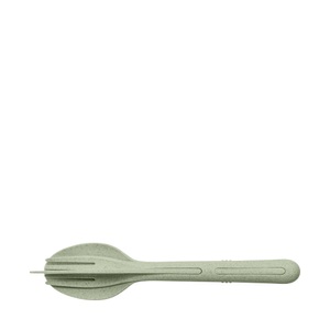 Koziol, Koziol Besteck-Set KLIKK Organic Mint, Set Klikk plastikmaterial grün / 3-teiliges Besteckset zum Zusammenstecken - Bio-Kunststoff - Koziol grün en plastikmaterial