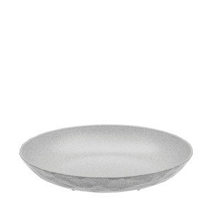 Koziol, Koziol Suppenteller Club M Organic 1, Suppenteller Club plastikmaterial grau / Ø 21 cm - Bio-Kunststoff - Koziol grau en plastikmaterial