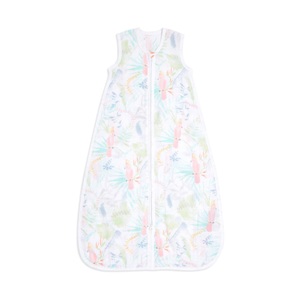 Aden + Anais, Sommer-schlafsack Unisex Multicolor 6-18M, Musselin-Schlafsack TROPICALIA in grün