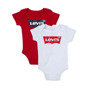 LEVI'S, Duopack, Bodys, Kurzarm Unisex Weiss 0-6M, Levi's® - Duopack, Bodys, kurzarm, 0-6M, Weiss