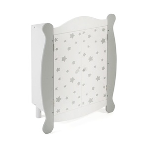Chic 2000, BAYER CHIC 2000 Puppen-Kleiderschrank Stars grau, 