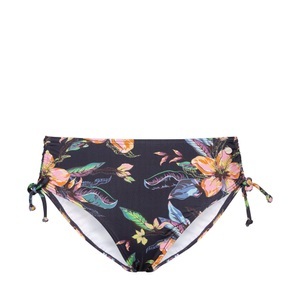 Lascana, LASCANA Bikini-Hose »Malia«, LASCANA Bikini-Hose »Malia«, mit seitlicher Raffung mit tropischem Print