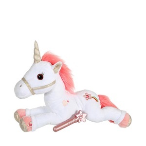 Einhorn Licabella mit Licht & Sound mit Zauberstab Rosa
