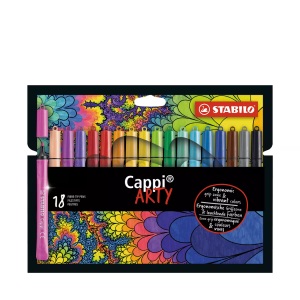Stabilo, STABILO® Filzstift STABILO® CAPPI ARTY 18er, Filzstift STABILO® Cappi ARTY 18er-Pack