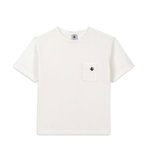 Petit Bateau, Rund-t-shirt Jungen Weiss 8A, 