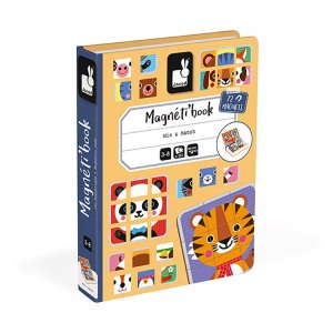 Janod, Janod - Magnetbuch Mix & Match - 3+, Janod - Magnetbuch Mix & Match, Multicolor