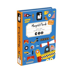 Janod, Janod Magneti'book Fahrzeuge, Magnetbuch FAHRZEUGE 68-teilig