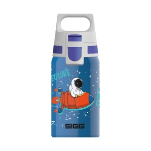 SIGG, SIGG - Trinkflasche SHIELD ONE - Edelstahl - türkis/dunkelorange - 18.4 cm, SIGG Kindertrinkflasche Shield One