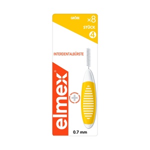CP GABA GmbH, elmex® Interdentalbürsten Gelb Größe 4, Elmex Interdentalbürsten 0.7mm Gelb (8 Stk)