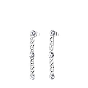 brosway, Ohrhänger Damen Silber 45mm, Brosway Paar Ohrhänger »SYMPHONIA, BYM147, BYM39, BYM90«, mit Kristallglas