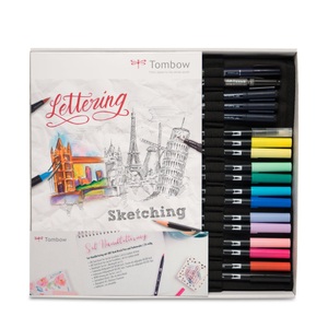 Tombow, Tombow Geschenkset ABT Dual Brush Pen, Tombow ABT Dual Brush Pen SET, Geschenkset inkl. A4 Block, X-MAS 2020