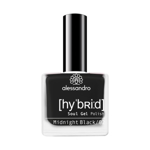 Alessandro, Alessandro Nagellacke Alessandro Nagellacke Hybrid Lack nagellack 8.0 ml, Alessandro HYBRID-SOUL MIDNIGHT BLACK
