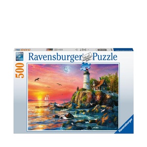 Ravensburger Verlag, Ravensburger Puzzle 16581 - Leuchtturm am Abend -Puzzle für Erwachsene und Kinder ab 12 Jahren, Puzzle Ravensburger Leuchtturm am Abend 500 Teile