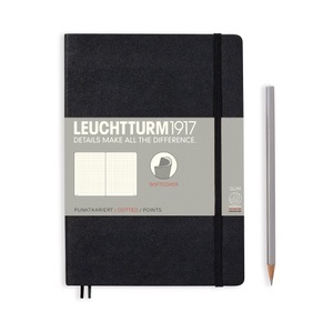 Leuchtturm, Leuchtturm Notizbuch Medium, Leuchtturm Notizbuch Medium Softcover A5, Dot, Schwarz