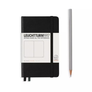Leuchtturm, Leuchtturm Notizbuch Pocket A6, Uni, Leuchtturm1917 - Notizbuch, DIN A6, Black