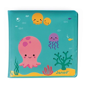 Janod, Janod - Badewannen-Buch 14.5x14.5cm -, Badewannen-Spielzeug ACTIVITY-BUCH ? UNTER WASSER