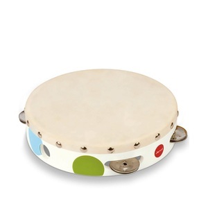 Janod, Janod Kinder-Tamburin KONFETTI aus Holz, Janod - Tamburin, Multicolor