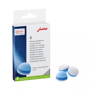 Jura, JURA 3-Phasen - Reinigungstabletten (Blau/Weiss), JURA 3-Phasen - Reinigungstabletten