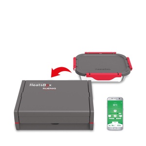 Koenig, Koenig B00145 Heatsbox - Beheizbare Lunchbox (Grau/Rot), Koenig B00145 Heatsbox - Beheizbare Lunchbox (Grau/Rot)