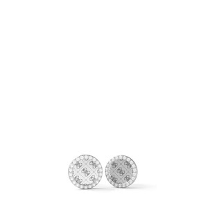 Guess, Ohrringe Damen Silber ONE SIZE, Guess ROUND HARMONY Ohrschmuck Damen