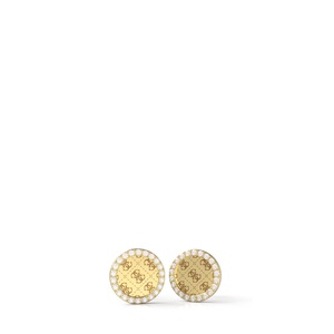 Guess, Ohrringe Damen Gold ONE SIZE, Guess ROUND HARMONY Ohrschmuck Damen