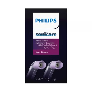 PHILIPS SONICARE, PHILIPS SONICARE HX3062/00 - Quad Stream-Düse (Weiss), Philips Sonicare F3 Quad Stream nozzle Mundduschendüse (2 Stk)