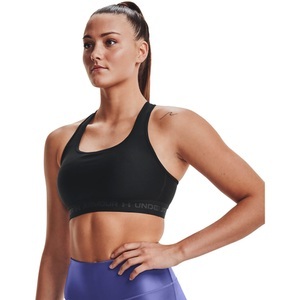 UNDER ARMOUR, Under Armour Crossback Mid Sport-BH Damen - Schwarz, Grau, Armour® Mid Crossback Sports Bra