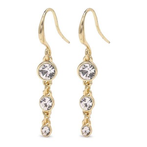 Pilgrim, Pilgrim-Lucia Earrings, Gold/Crystal, Pilgrim - Ohrringe, One Size, Grün