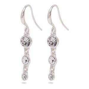Pilgrim, Pilgrim-Lucia Earrings, Silver/Crystal, Pilgrim - Ohrringe, One Size, Grün