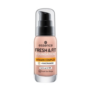 essence cosmetics, essence cosmetics - Fresh & Fit Foundation (FO0171FFFSB40), Essence - Fresh & Fit Foundation Foundation, 30 ml, Sun Beige