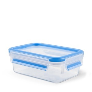 undefined, Emsa Frischhaltedose Clip & Close, Emsa Frischhaltedose 0,55 l , 508538 , Blau, Transparent , Kunststoff , 11.3x5.8 cm , lebensmittelecht, luftdichter Verschluss, auslaufsicher, wasserdicht, mikrowellengeeignet, stapelbar , 0032621130