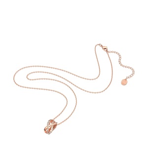 Swarovski, Halskette Damen Roségoldfarben, Swarovski Twist Halsschmuck Damen