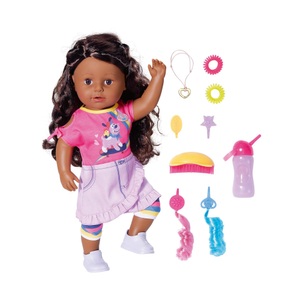 Baby Born, Baby Born Stehpuppe »Sister, Dolls of Colour, 43 cm«, mit lebensechten Funktionen, BABY born® Sister DoC 43 cm