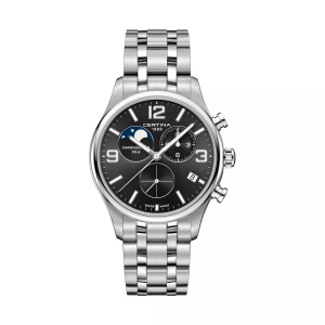 Certina, Certina Urban Uhren Herren, Certina - Chronograph Uhr, DS-8 Moonphase, 41mm, Silber