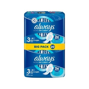Always, always Ultra Binde Night mit Flügeln BigPack (20 Stück), Always Ultra Day & Night Damenbinden