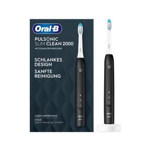 Braun, Oral-B Pulsonic Slim Clean 2000, Elektrische Zahnbürste, Oral-B Pulsonic Slim Clean 2000 Schwarz