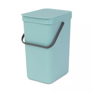 BRABANTIA, BRABANTIA - Abfalleimer SortGo - mint - Kunststoff - 24.9cm/20cm, Brabantia Biomülleimer »Sort & Go«, 1 Behälter