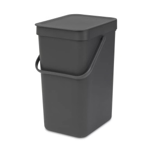 BRABANTIA, BRABANTIA - Abfalleimer SortGo - anthrazitgrau - Kunststoff - 24.9cm/20cm, Brabantia Abfalleimer Sort & Go Grau | 12 l
