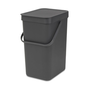 BRABANTIA, BRABANTIA - Abfalleimer SortGo - anthrazitgrau - Kunststoff - 24.9cm/20cm, Brabantia Abfalleimer Sort & Go Grau | 12 l