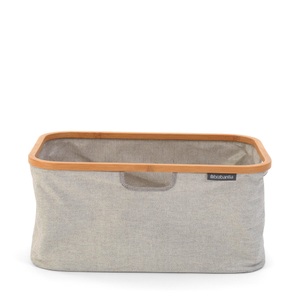 BRABANTIA, BRABANTIA Faltbarer Wäschekorb, Brabantia Wäschekorb , 118180 , Grau , Textil , 40 l , 54x26.5 cm , Tragegriffe, zusammenfaltbar , 003394010001
