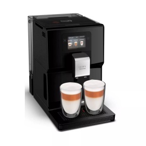 Krups, KRUPS EA8738CH Intuition Preference - Kaffeevollautomat (Schwarz), Krups EA8738CH Intuition Preference inkl. Milchpot Schwarz