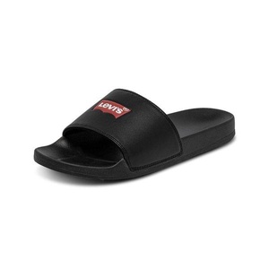 LEVI'S, Levi's® Badepantolette »JUNE BATWING«, für Strand- und Schwimmbad, Levi's June Batwing Pantoletten | Regular Black | Herren | EU46