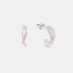 AMOR, Amor Creolen Damen Silber 10mm, Amor - Creolen, 10mm, Silber