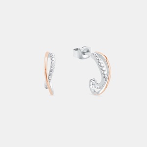 AMOR, Amor Creolen Damen Silber 10mm, Amor - Creolen, 10mm, Silber