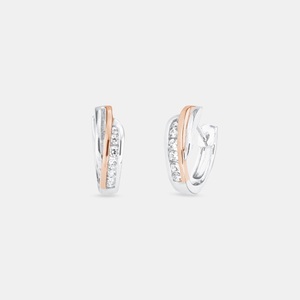 AMOR, Amor Creolen Damen Silber 12mm, Amor - Creolen, 12mm, Silber