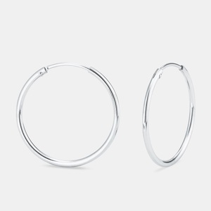 AMOR, Amor Creolen Damen Silber ONE SIZE, Amor - Creolen, One Size, Silber