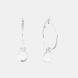 AMOR, Amor Creolen Damen Silber 22mm, Amor - Creolen, 22mm, Silber